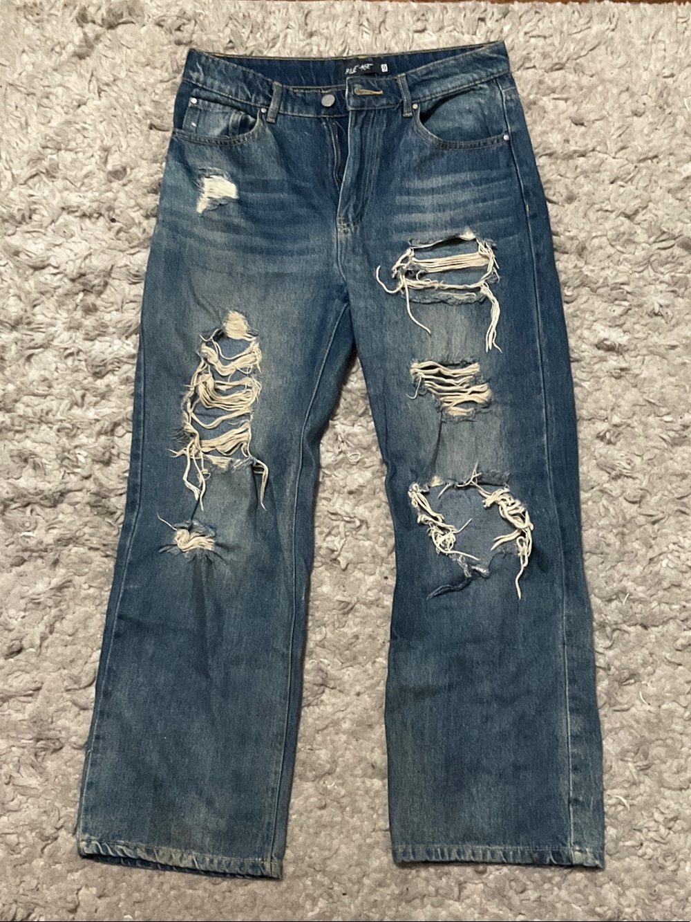 Blue Age Women’s Blue Ripped Jeans